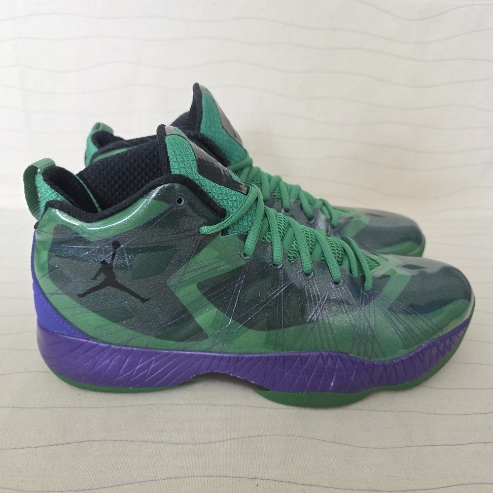 Nike Mens Air Jordan Lite Hulk Green Purple Basketball Shoes 524922-362 Sz 10.5